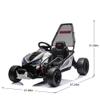 24V 400W Electric Drift Go Kart for Kids 6-12 Crazy Ride On Car with Protective Roll Cage 5-Point Safety Harness Rear Suspension EVA Front Tires 5-7.5MPH Speed Music & Bluetooth Drift Mode (Black) view 3