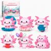 IBLOTIME Axolotl Building Set, 6 in 1 Mini Brick Sets with 2278 PCS, Micro Building Blocks Animal Kit, Small Party Favors, Desk Decor Gifts for Teens and Adults Age 14+ view 1