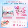 IBLOTIME Axolotl Building Set, 6 in 1 Mini Brick Sets with 2278 PCS, Micro Building Blocks Animal Kit, Small Party Favors, Desk Decor Gifts for Teens and Adults Age 14+ view 2