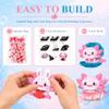 IBLOTIME Axolotl Building Set, 6 in 1 Mini Brick Sets with 2278 PCS, Micro Building Blocks Animal Kit, Small Party Favors, Desk Decor Gifts for Teens and Adults Age 14+ view 4