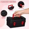 Veemoon Battling Top Storage Case, Black Plastic Gyro Organizer Box, Spinning Toys Burst Launcher Container Empty Travel Carrier Kids Children Boys Battle Game view 3