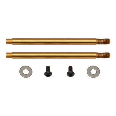 91619 3x27.5 mm Shock Shafts (V2) Titanium RC10B5 / M RC10B6 RC10SC5M