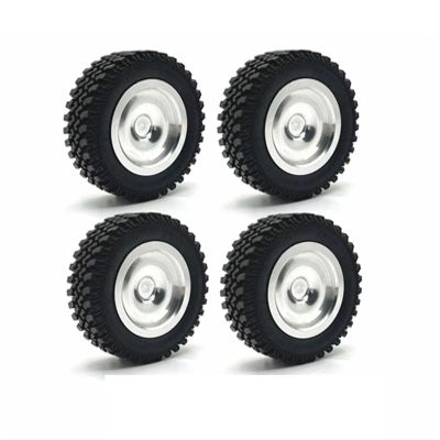 Compatible with MN168 4pcs 82mm Metal Wheel Rim Rubber Tire Tyre Set 1/12 RC Car Upgrade Parts Accessories RC Assortment