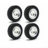 Compatible with MN168 4pcs 82mm Metal Wheel Rim Rubber Tire Tyre Set 1/12 RC Car Upgrade Parts Accessories RC Assortment view 1