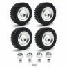 Compatible with MN168 4pcs 82mm Metal Wheel Rim Rubber Tire Tyre Set 1/12 RC Car Upgrade Parts Accessories RC Assortment view 2