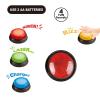 4Pcs Quiz Competition Buzzers with Sound Light Effect for School Activities and Learning Motivation Team Game Buzzer with Sound Effect view 3