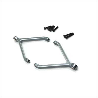 XCNVCYD Compatible with FMS for FCX24 1/24 RC Car Upgrading Modification Accessories Parts Metal for Chassis Fixed Upper Link RC Accessories(Gray)