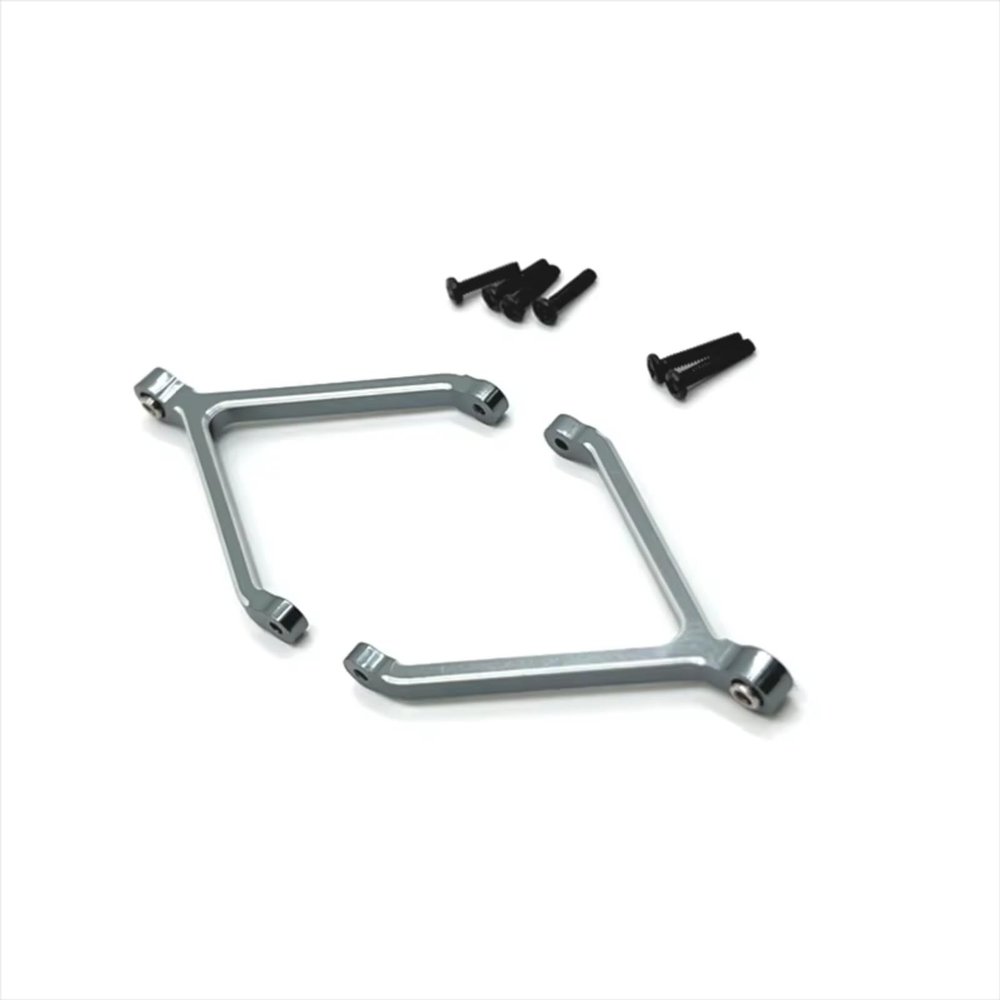 XCNVCYD Compatible with FMS for FCX24 1/24 RC Car Upgrading Modification Accessories Parts Metal for Chassis Fixed Upper Link RC Accessories(Gray)