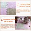 LBAawxe Interlocking Carpet Blocks, Non-Slip Foam Puzzle Mats, Cuttable, Washable, Fluffy Small Rugs(Rose Red+Dark Gray,36pcs) view 4