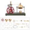 ENJOMOR Steam Engine Model, DIY Assembly Steam Engine Kit Retro Vertical Engine Model with Spherical Boiler Support and Additional Load, Unique Gift for Hobbyists view 2