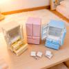 3 Mini Refrigerators with Accessories, Miniature Dollhouse Furniture, Doll House Accessories and Furniture, 1 12 Scale Dollhouse Furniture for Kitchen, Dining Room or Pretend Cooking Scene view 1