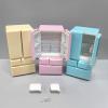3 Mini Refrigerators with Accessories, Miniature Dollhouse Furniture, Doll House Accessories and Furniture, 1 12 Scale Dollhouse Furniture for Kitchen, Dining Room or Pretend Cooking Scene view 2