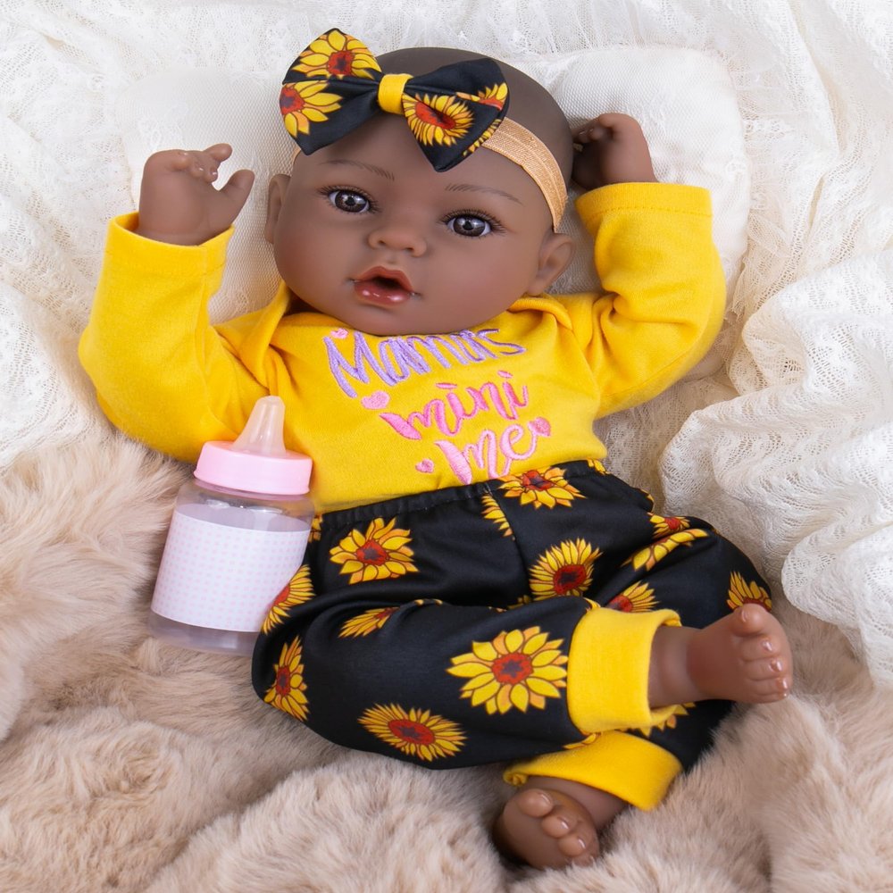 Aori Black Reborn Baby Dolls with Realistic Details