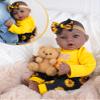 Aori Black Reborn Baby Dolls with Realistic Details view 3