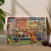 Farmhouse Garden Jigsaw Puzzles for Adults Floral Barn 1000 Pieces Puzzles for Challenging Family Activity Games Flower Shed Greenhouse Jigsaw Puzzle DIY Craft Puzzles Home Decor 19.7 x 27.6 Inches view 3