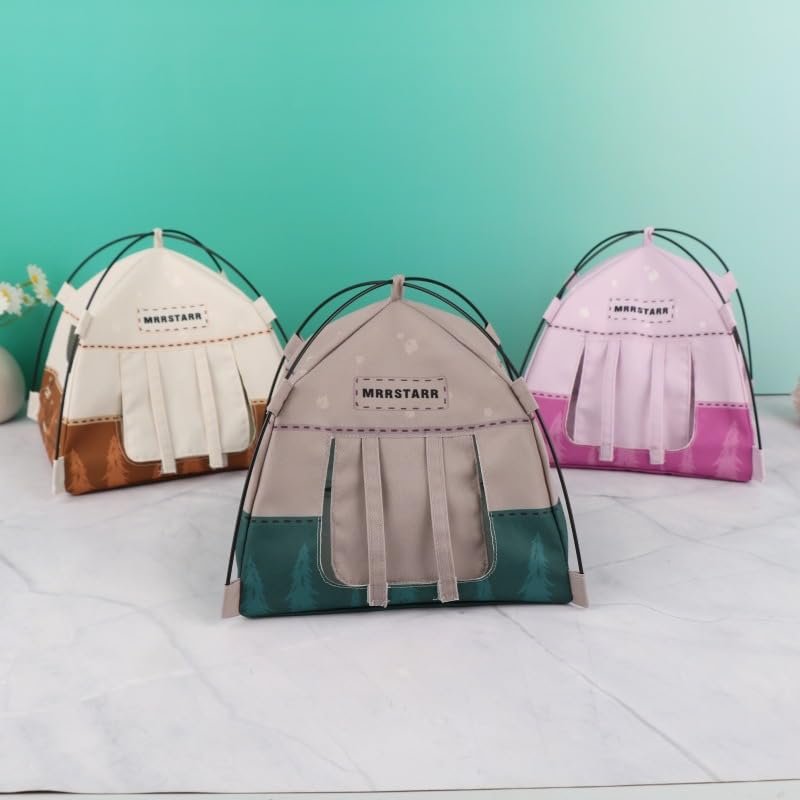3 Mini Camping Tents, Miniature Dollhouse Accessories, Dollhouse Accessories, 1/12 Scale Accessories for Outdoor Camping, Garden Play or Travel Scene