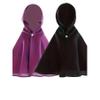 2-Pack Girls' Hooded Cloak Set - Purple & Black Solid Color Capes with Hood, Kids Costume Accessory for Dress Up & Cosplay. (11-12Y) view 3