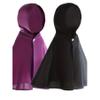 2-Pack Girls' Hooded Cloak Set - Purple & Black Solid Color Capes with Hood, Kids Costume Accessory for Dress Up & Cosplay. (11-12Y) view 4
