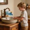 Penguin Faucet Extender, Kids Bathroom Sink Attachment, Fun Cartoon Design for Children, Easy Hand Washing in Kitchen Apartment, Potty Training, Promotes Hygiene and Encourages Kids view 3