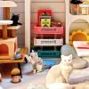 10PCS Miniature Dollhouse Storage Basket- 1:12 Scale Mini Milk Food/Fruit Basket Crates for Dollhouse Storage, Fairy Garden Decor & Micro Landscape Ornaments view 3