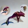 3D Printer Toys 3D Printer Animals Bone Shark for Stress Relief Home Office Decompression Decor Executive Desk Toys-Blue Green view 2