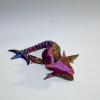 3D Printer Toys 3D Printer Animals Bone Shark for Stress Relief Home Office Decompression Decor Executive Desk Toys-Blue Green view 3