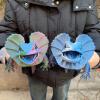 3D Animals Articulated Animals Frilled Lizard for Stress Relief Home Office Decompression Decor Executive Desk Toys-Blue Rainbow||37cm/14.6in view 2