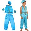 Boys' Arabian Costume Set - One-Piece Jumpsuit, Matching Hat & Wristbands, Kids Fantasy Dress Up Outfit (10-11Y) view 1