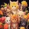MBOQIU 120 Piece Wooden Puzzles for Adults Large Piece, Cute Kittens Jigsaw Puzzles 120 Pieces with Tube Packaging, Great for Beginners Seniors Dementia Alzheimers, Finished Size 9.84 x 7.87 inches view 1
