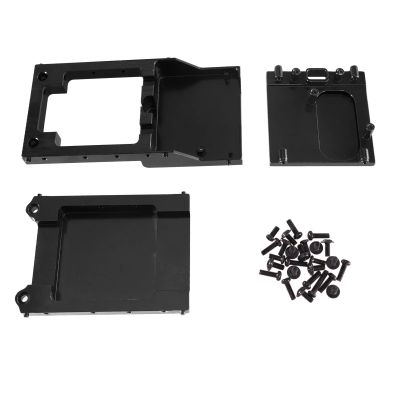 RC car Components Compatible with MN for MN78 for MN168 1/12 RC Car Accessories Metal Gearbox Installation Base Motor Bracket Crossbeam Assembly(Black)