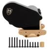 MEUS RACING SCX30 Transmission Assembled Gearbox with Brass Skid Plate for Axial SCX30 1/30 RC Crawler (Black) view 1