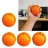 BELOWSYALER 4Pcs PU Soft Baseball Training Sport Batting Ball Elastic Squeeze Toy Training Ball for Beginners Enduring view 2