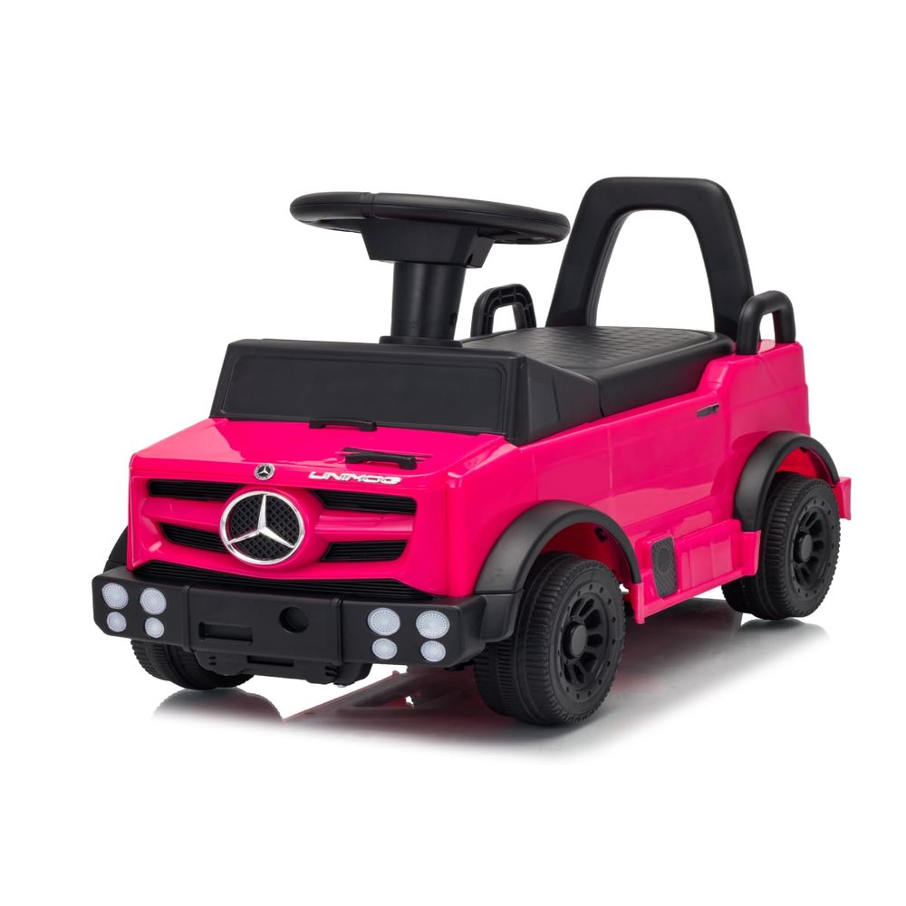 TCARAIWEN Ride-on Push Car for Kids 1-3 Years Old, Licensed Mercedes-Benz Toddler Toy Car with Quiet Anti-Slip Wheels and Under Seat Storage, Foot to Floor Toy for Indoor & Outdoor Walker Car, Pink