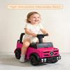 TCARAIWEN Ride-on Push Car for Kids 1-3 Years Old, Licensed Mercedes-Benz Toddler Toy Car with Quiet Anti-Slip Wheels and Under Seat Storage, Foot to Floor Toy for Indoor & Outdoor Walker Car, Pink view 2