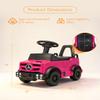 TCARAIWEN Ride-on Push Car for Kids 1-3 Years Old, Licensed Mercedes-Benz Toddler Toy Car with Quiet Anti-Slip Wheels and Under Seat Storage, Foot to Floor Toy for Indoor & Outdoor Walker Car, Pink view 4