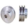 Aluminum Alloy V-Belt Double Groove Pulley 60mm - for Lathe Spindle Motor, Compatible with 6mm PU Round Belt (2pcs)(16mm) view 1