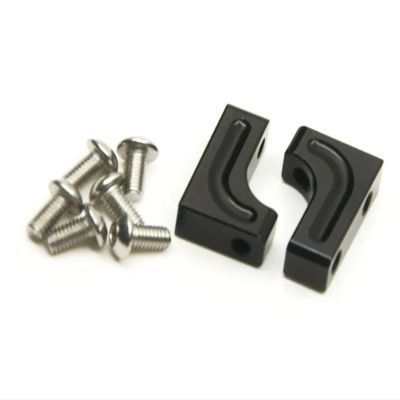 RC Crawlers Components For Axial For SCX10 90047 For Wrangler Servo Mount Bracket 1/10 RC Crawler Car Truck Replacement Parts Decoration Accessories(Black)