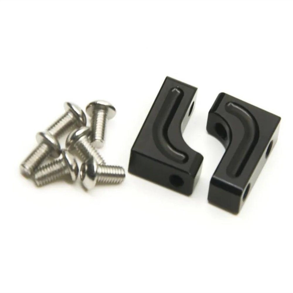 RC Crawlers Components For Axial For SCX10 90047 For Wrangler Servo Mount Bracket 1/10 RC Crawler Car Truck Replacement Parts Decoration Accessories(Black)