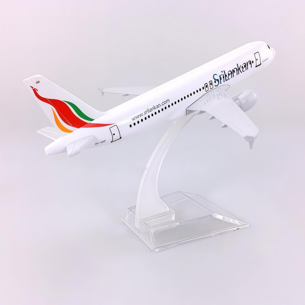 Airbus A320 SriLankan Airlines 16cm Diecast Alloy Metal Airplane Model for Collection Display Desk