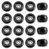 WADORN 16Pcs Pro Fingerboard Wheels, 7.5x4.5mm Black Indoor Outdoor Fingerboard Bearing Wheels for Professional Beginner Fingerboarding Beginners Sports Use All Skill Levels view 1