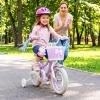 COSTWAY 12 Inch Kids Bike, Mermaid Toddler Bike w/Removable Training Wheels view 2
