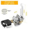 Security Cam Lock Cabinet Locks 5/20 Sets with Keys for Drawer Furniture Mailbox Cam 16-30MM Multicolor(Color 5,20 Sets) view 2