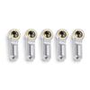 RC Car Assortment for Axial for SCX10 D90 1/10 rc Car Truck Parts 5Pcs Aluminum Alloy M3 Curved Ball Joint Heads Ends Clock-Wise Thread(Silver) view 1