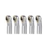 RC Car Assortment for Axial for SCX10 D90 1/10 rc Car Truck Parts 5Pcs Aluminum Alloy M3 Curved Ball Joint Heads Ends Clock-Wise Thread(Silver) view 3