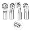 RC Car Assortment for Axial for SCX10 D90 1/10 rc Car Truck Parts 5Pcs Aluminum Alloy M3 Curved Ball Joint Heads Ends Clock-Wise Thread(Silver) view 4