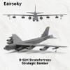 Eairsoky 1:200 Scale B-52H Stratofortress Strategic Bomber Die-cast Aircraft Model 69th Bomb Squadron Knighthawks Military Aircraft Alloy Models for Collection or Gift view 3