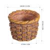 Sewroro 6Pcs Dollhouse Miniature Wicker Baskets 1 12 Scale Rattan Dollhouse Basket Set for Home Decor DIY Crafts Wedding Supplies and Mini Storage Display view 4