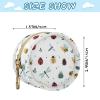 WIFIU Ladybug Bee Dragonfly Beetle Baby Pacifier Holder Case with Clip Portable Pacifier Storage Organizer Round Container Pouch Box Fits Diaper Bag Stroller Purse view 3