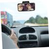 Abaodam 2pcs Mirror Rear Facing Backseat Mirror with Suction Cup 360 Shatterproof Safety for Observation view 4