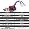 2-3s 60A Brushed ESC Waterproof Electronic Speed Controller with Switch Mode BEC for 1/10 Scale RC Crawler Car Trucks Upgrade (Tamiya Plug) view 2